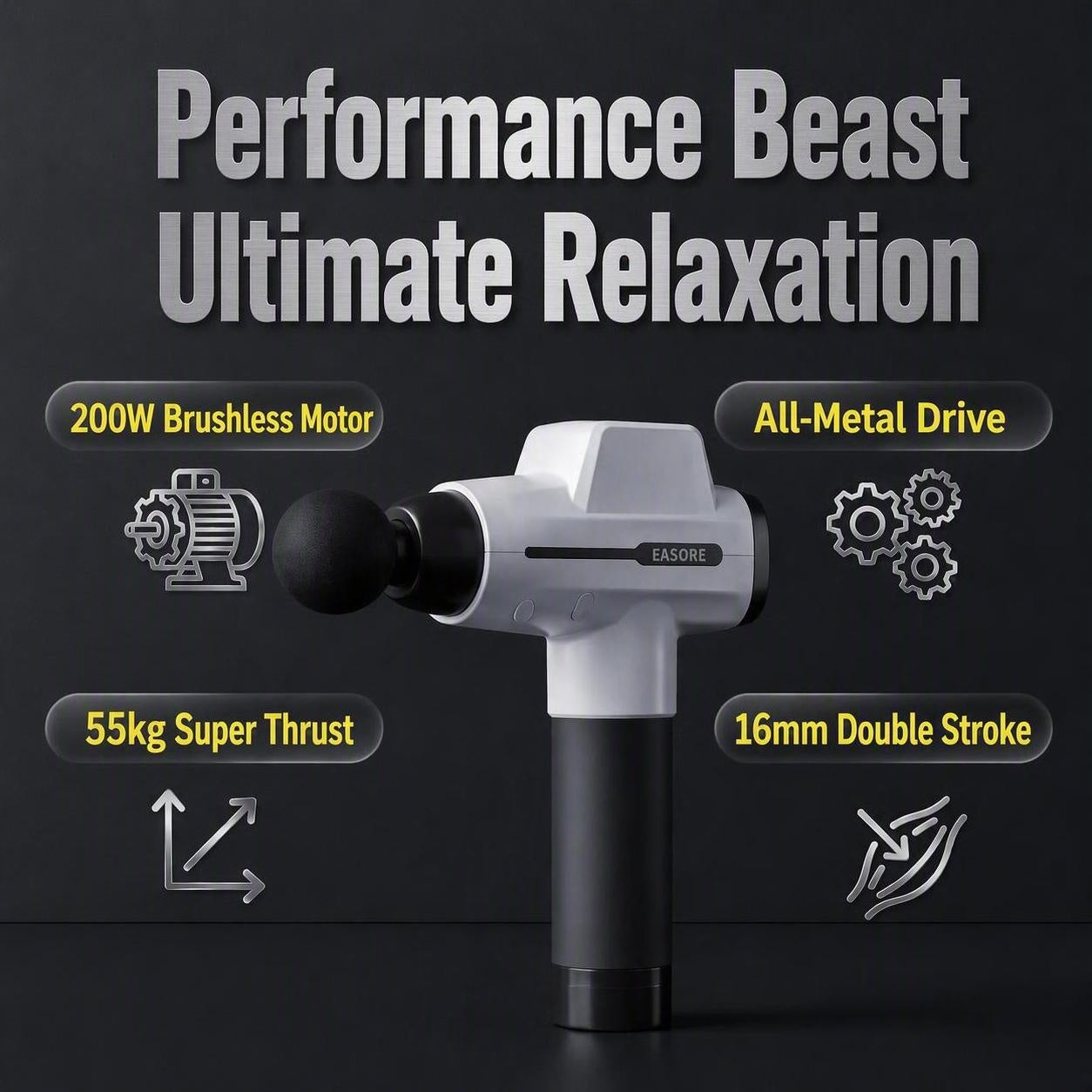 16MM Amplitude Massage Gun Easore X20PRO